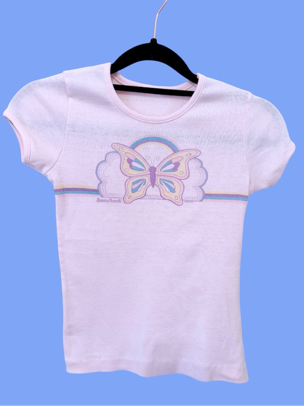 70s vintage sunny bunch butterfly baby tee
